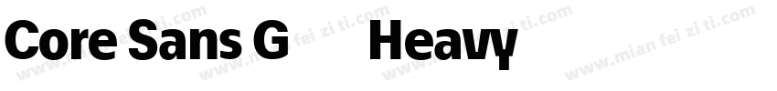 Core Sans G 85 Heavy字体转换